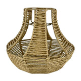 Maxbell Retro Woven Pendant Lamp Shade Hanging Lampshade Rope Rattan  Yellow