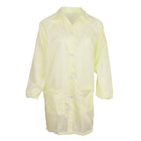Max ESD Anti-Static Premium Lab Jacket Coat Women Medical Clothing Yellow XXXL