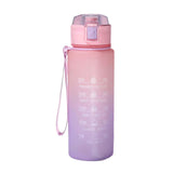 Maxbell 900ml water Bottle with Straw Gradient Colours Stylish Sturdy Style D