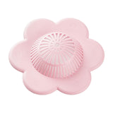 Maxbell Floral Style Shower Drain Covers Simple Drainage for Kitchen Bathroom Pink