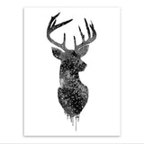 Maxbell 50x70cm Nordic Elk Modern Art Oil Painting Canvas Picture Wall Decor #7