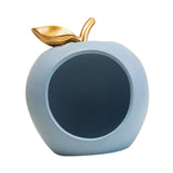 Maxbell Modern Fruit Statue Storage Box Sculpture Key Holder Tabletop Figurines blue