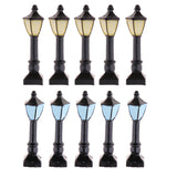 Max 10Pcs Retro Street Light Model Scenery Train Railway Layout DIY Landscape D