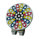 Maxbell Golf Ball Marker Durable Lightweight Holder for Golf Accessories Flower