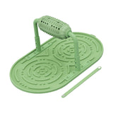 Maxbell Dogs Licking Pad Dish Detachable Feeding Feeder Nonslip Waterproof for Cat Green