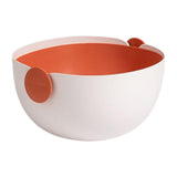 Maxbell Fruit Drain Basket Colander Detachable Food Storage Baskets for Home Kitchen Orange