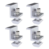 Maxbell 4x Solar Panel Mounting Brackets Adjustable End Clamp fit 35mm Framed Panel