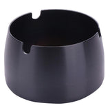Max Windproof Ashtray Stainless Steel Cigar Ash Tray for Home Office Black S