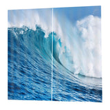 Max 2 Panels 3D Digital Print Curtain Drapes+Hook+Mute Ring Sea Turtle