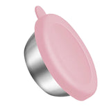 Maxbell Reusable Condiment Cup with Lids Stainless Steel for Kids Lunch Box Picnic Pink