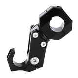 Max Maxb CNC Alloy Folding Hanger Hook Buckle For 22mm Handlebar Motorcycles Black