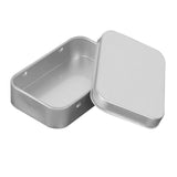 Maxbell Card Storage Box Iron Fittings Container Empty for Jewelry Gadget Argent