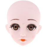 Max 1/3 Lifelike Girl Doll Make Up Head with Eyes for BJD Doll Body Parts Accs