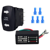 Maxbell Sturdy Rocker Switch with Terminals LED Switch for ATV Utility Vehicle Flasher Relay