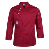 Max Unisex Chef Jackets Coat Long Sleeves Shirt Kitchen Uniform Workwear Red M
