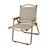 Maxbell Camping Folding Chair Portable Outdoor Furniture Armchair for Hunting Beach Khaki L