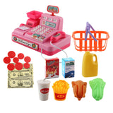 Maxbell Kids Supermarket Pretend Play Set Cash Register Shopping Toys Gift Pink