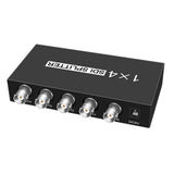 Maxbell 1x4 1 Input and 4 Outputs Multimedia SDI Splitter for TV Monitor Projector