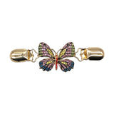 Maxbell Sweater Cardigan Clip Butterfly Shaped Multicolor for Neckerchief Dresses
