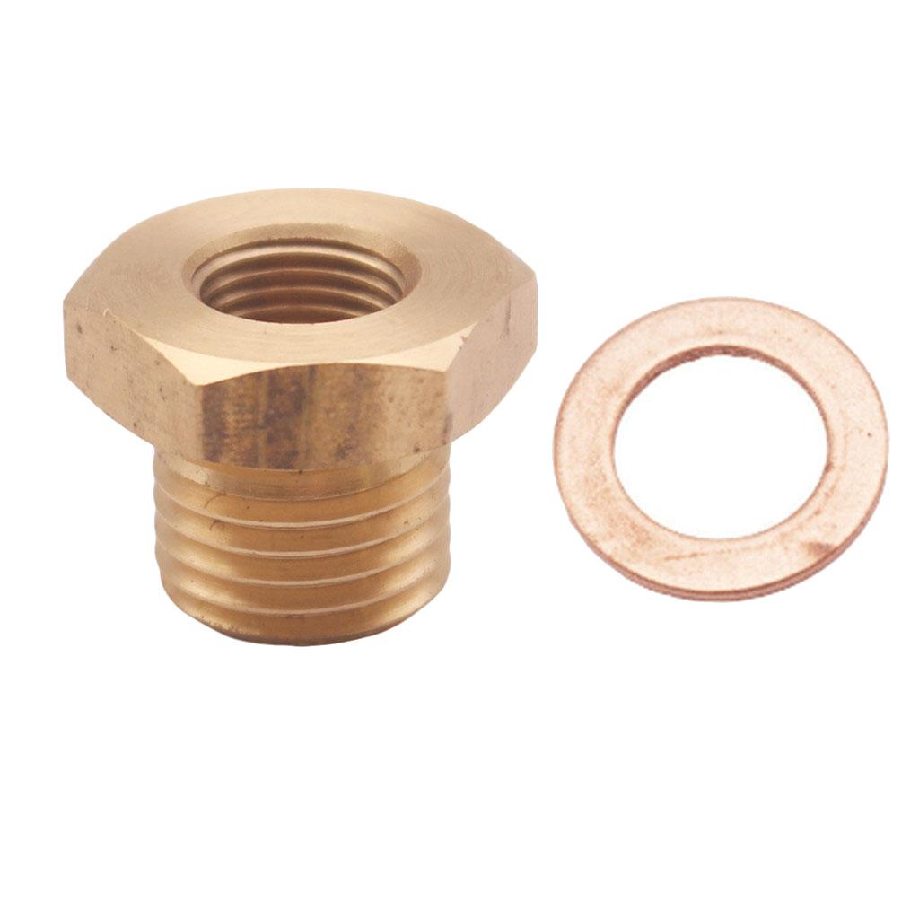 Maxbell Pressure Temperature Gauge Sender Adapter 1/8" NPT to M14x1.5 Male M14
