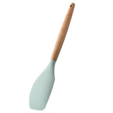 Maxbell Silicone Non Stick Kitchen Cooking Utensil Set Wooden Handle Spatula