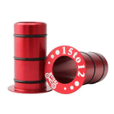 Maxbell Pair Bike Hub Front Tube Shaft Conversion Seat Adapter 15mm to 12mm Red