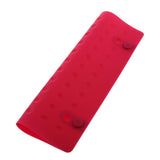 Maxbell Heat Resistant Mat Silicone Pad for Hair Straightener,Flat Iron,Curling Wand Red