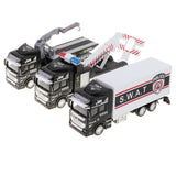 Maxbell Die-cast Alloy Pull Back Engineering Truck Car Model Toy Rescue Truck