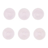 Maxbell 6 Piece Handmade Mushroom Shape Glass Globe Vial Dome Cover Charm Pink