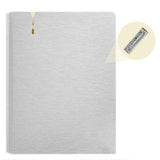 Maxbell 2 Pieces Solid Color Folders Business Storage Writing Board Folder  Silver