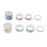 Maxbell Set of 8 Rolls Paper Tape selfadhesive paper stickers scrapbooking tape H
