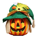 Maxbell Light up Halloween Foam Pumpkin Lantern Decorative for House Tabletop Porch style B