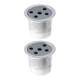 Maxbell 2 Pieces Reusable Coffee Pod Capsule Single Serve for Coffee Makers Five Single Holes