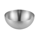 Maxbell Metal Bowls Soup Bowls Multifunction Stackable for Refrigerator Argent 15cm