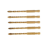 Maxbell Hex Shank Carbide Cross Spear Head Glass Marble Tile Thread Drill Bits 6mm