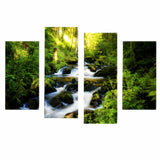 Maxbell Canvas 30cm Modern Forest Stream Home Decor Wall Art Painting Picture Print