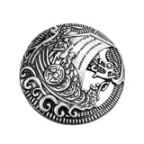 Max Norse Medieval Viking Shield Symbol Brooch Oval Celtic Shawl Sweater Pin 6