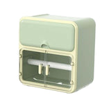 Maxbell Toilet Paper Holder Storage Box Shelf Roll Paper Holder Waterproof Bathroom Green