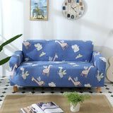 Max Elastic Sofa Cover 4 Sizes Sapphire Blue 2-Seater Happy Elf