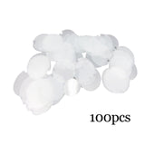 Maxbell Set of 100Pcs Plastic Rings Display Sheet Holder Sheet  Frosted White