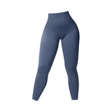 Maxbell Womens Yoga Pants High Waist Leggings Stretch for Running Exercise Workout Blue Gray S