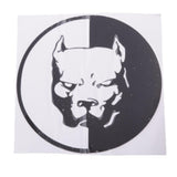 Max Car Stickers Stying Pitbull Super Hero Dog Reflective Waterproof Decal black