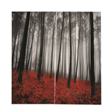Max Set of 2 Panel Digital Printing 3D Curtains Window  flower and tree