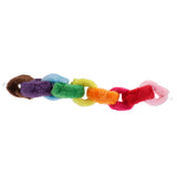 Maxbell Bird Cage Hanging Rope Toy - Parrot Nine Rings With Rainbow Color Rope Perch