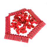 Maxbell Livestock Animal Dog Goat Sheep Ear Tags 001-100 Numbers Eartag 100 Sets Red