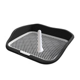 Maxbell Portable Mesh Dog Training Toilet Litter Box Small Dog Urinal with Fence Black