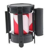Max Stanchion Queue Barrier Extended Retractable Belt 2m White Red Stripes