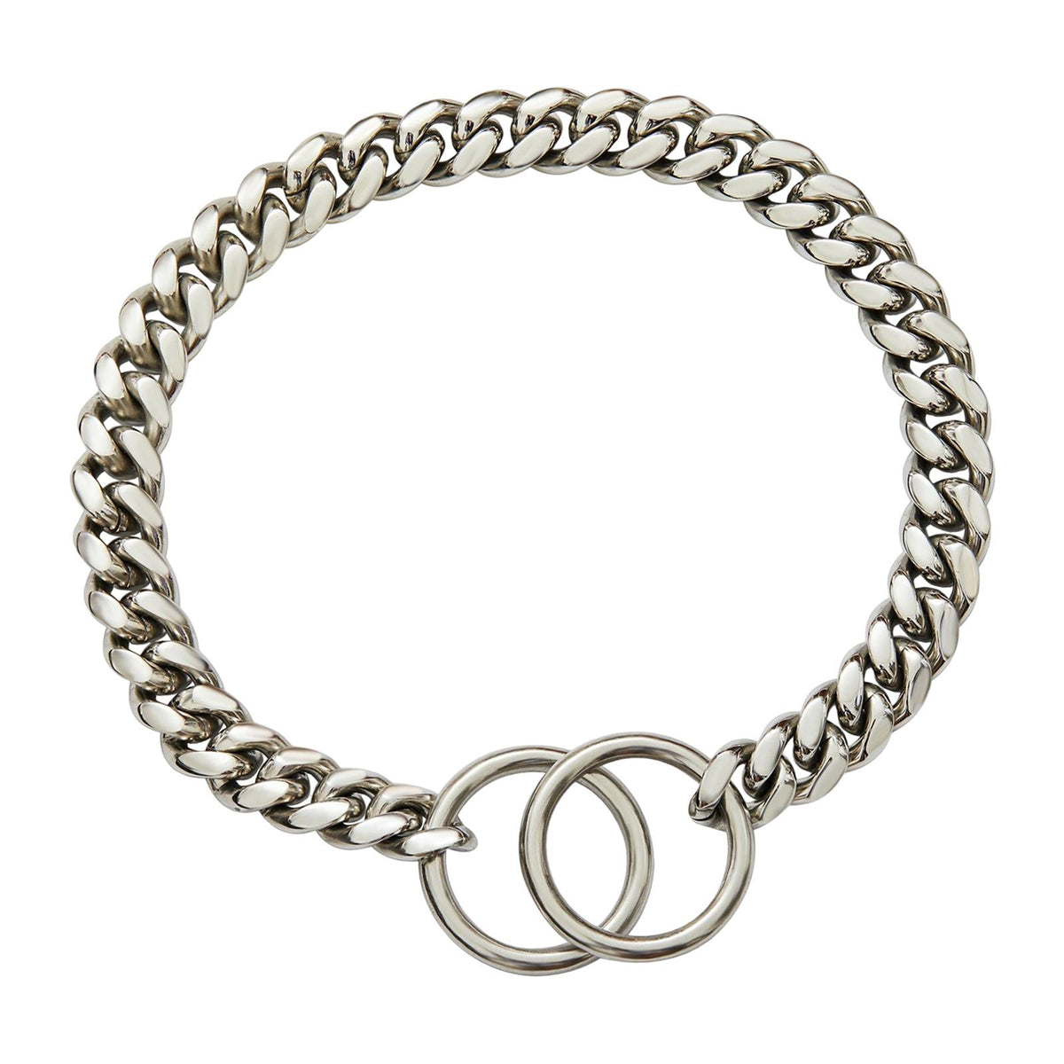 Maxbell Metal Dog Chain Collar Training Necklace Choker Heavy Duty Chew Proof Strong 61cm Argent