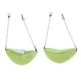 Maxbell 2Pc Banana Hamster Bed House Hammock Small Animal Bed House Cage Nest Green