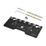 Maxbell Cabinet Adjustable Shelf Jig Drill Guide Kit Metal for Professionals Durable